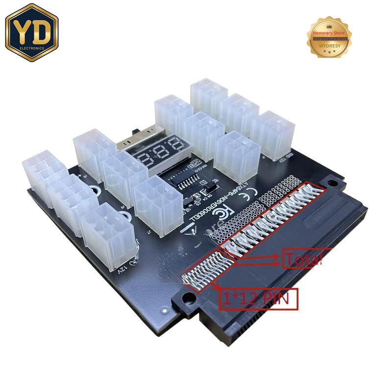 2400W Server Psu Breakout Board - YD PCI-E 12V 50Pin - ATX
