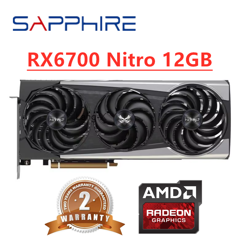 Rx 6700 Xt 12Gb Graphics Card - GPU Sapphire RX 6700 XT 6700XT
