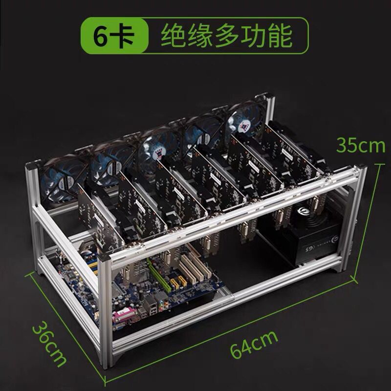 12 Gpu Open Air Frame Case - 6 8 12 19 GPU Madenci