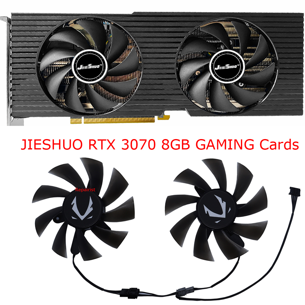 Rtx 3070 8Gb Graphics Card - Grafik Kartı Fanı VGA Soğutucu JIESHUO