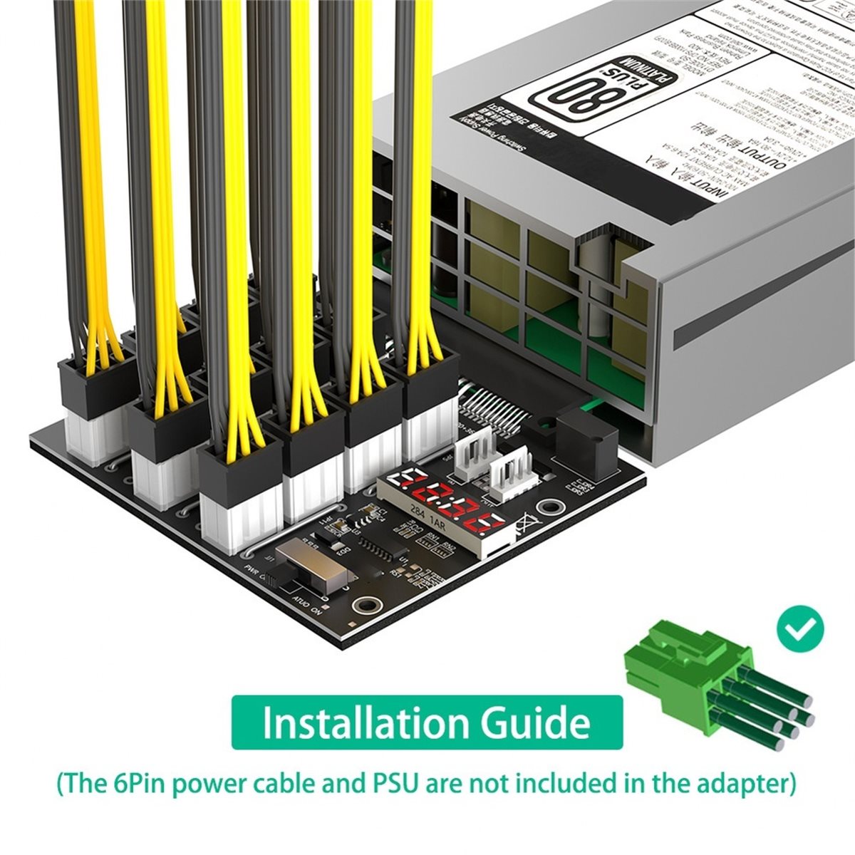 2400W Server Psu Breakout Board - 1100W 2000W 2400W 750W 1600W Sunucu
