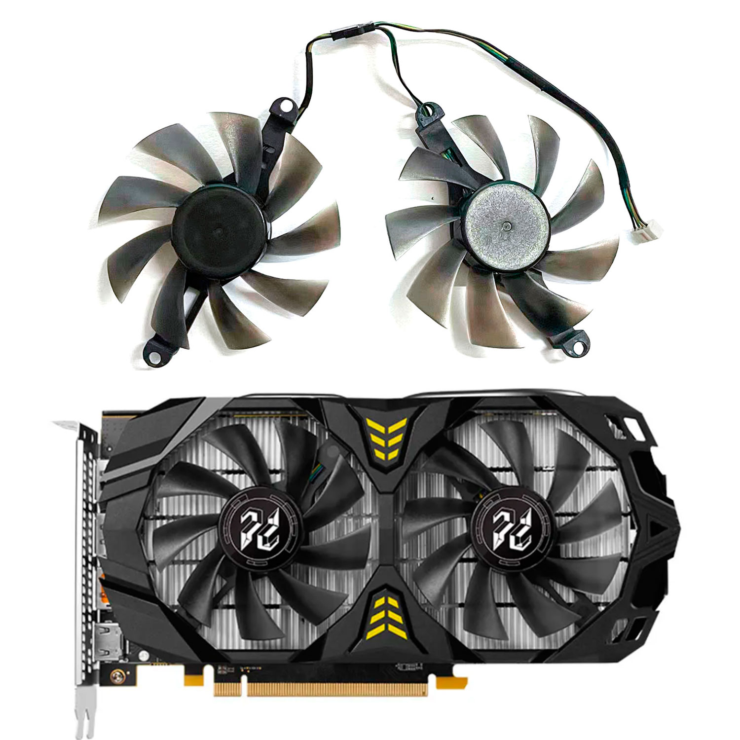Rx 580 8Gb 2048Sp Gpu - Yeni GPU fanı 4PIN 85MM 75MM
