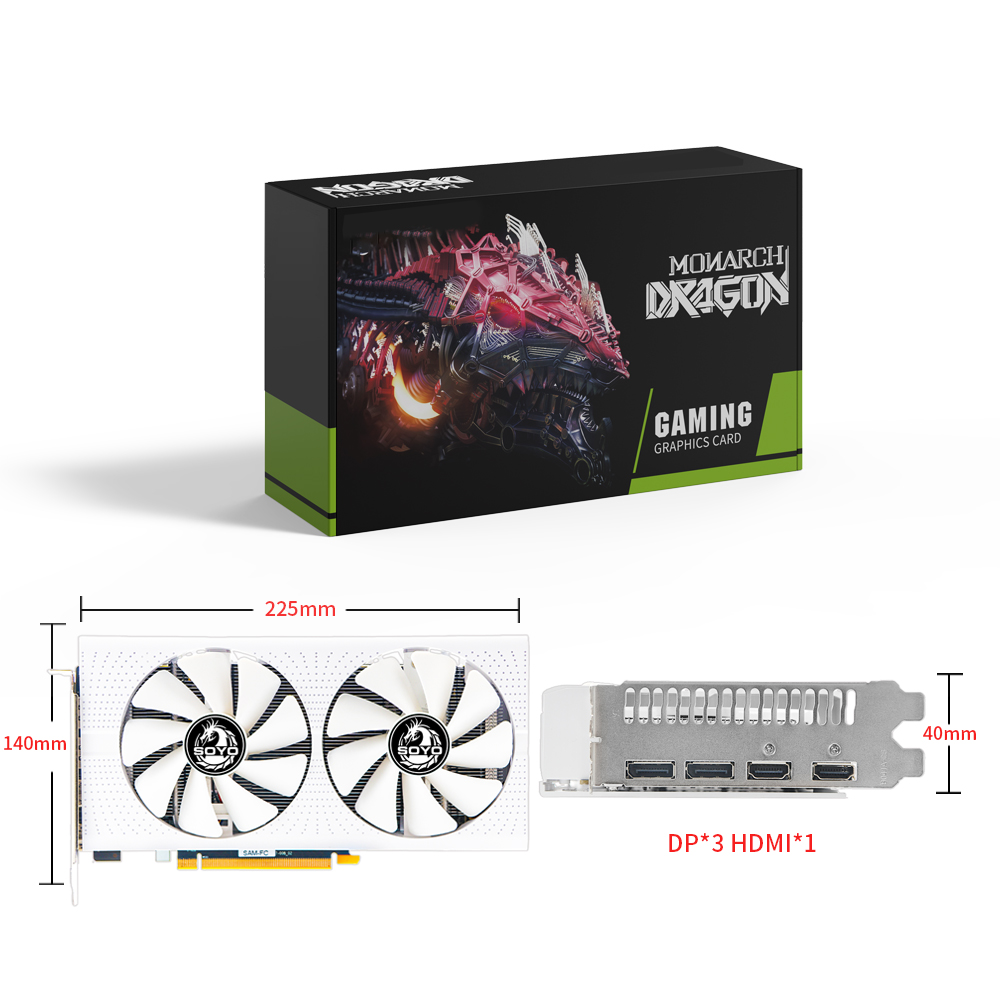 Rx 580 8Gb 2048Sp Gpu - SOYO AMD Radeon RX580 8 GB