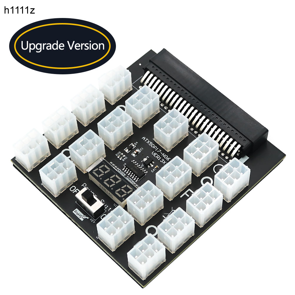 PCI-E 12V 50Pin ATX 17 x 6Pin  - 2400W Server Psu Breakout Board incelemesi ve fiyatı
