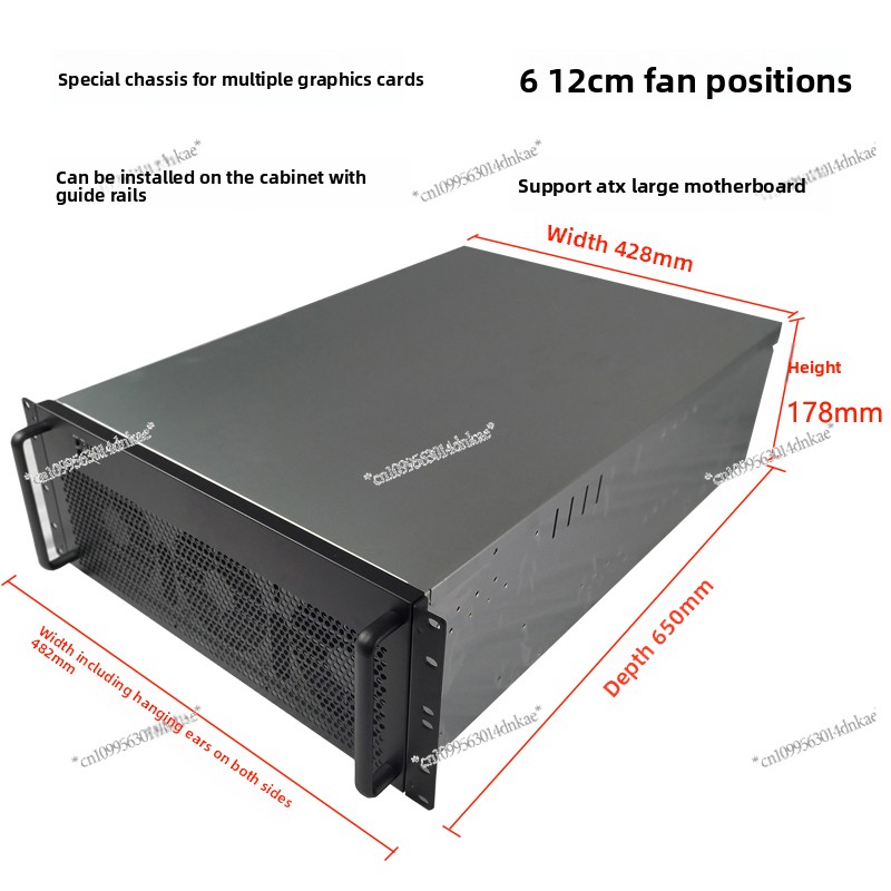 4U Çoklu Grafik Kartı Kasası 6 - 8 Gpu 4U Server Chassis incelemesi ve fiyatı