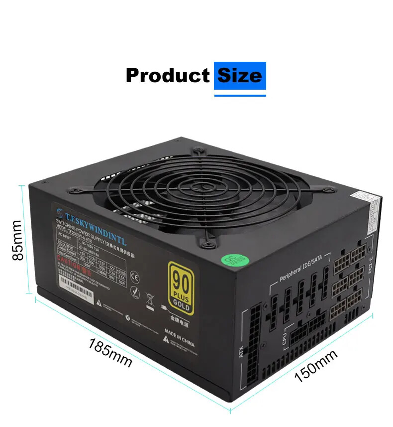 2000W Güç Kaynağı Gold ATX Mad - 2000W Atx Mining Power Supply incelemesi ve fiyatı