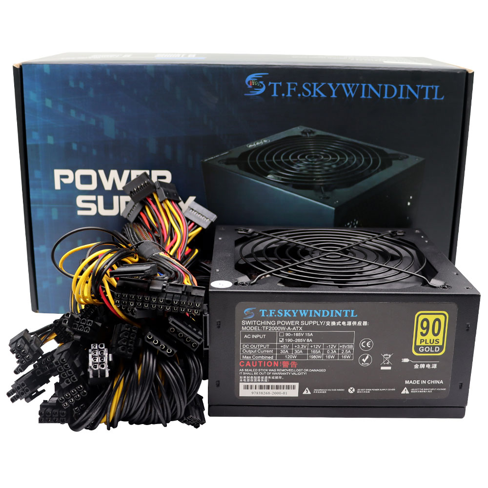 T.F.SKYWINDINL 2000W ATX PC Gü - 2000W Atx Mining Power Supply incelemesi ve fiyatı