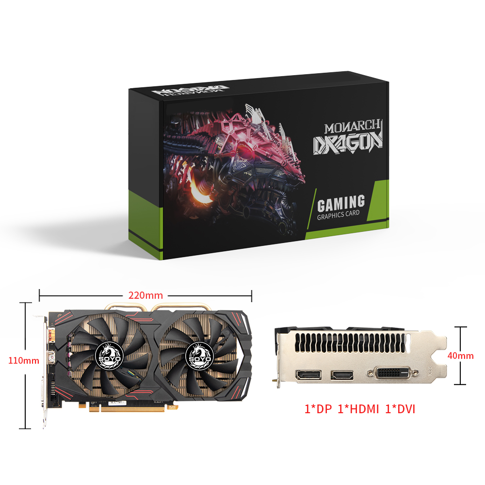 SOYO AMD Radeon RX580 8 GB Gra - Rx 580 8Gb 2048Sp Gpu incelemesi ve fiyatı