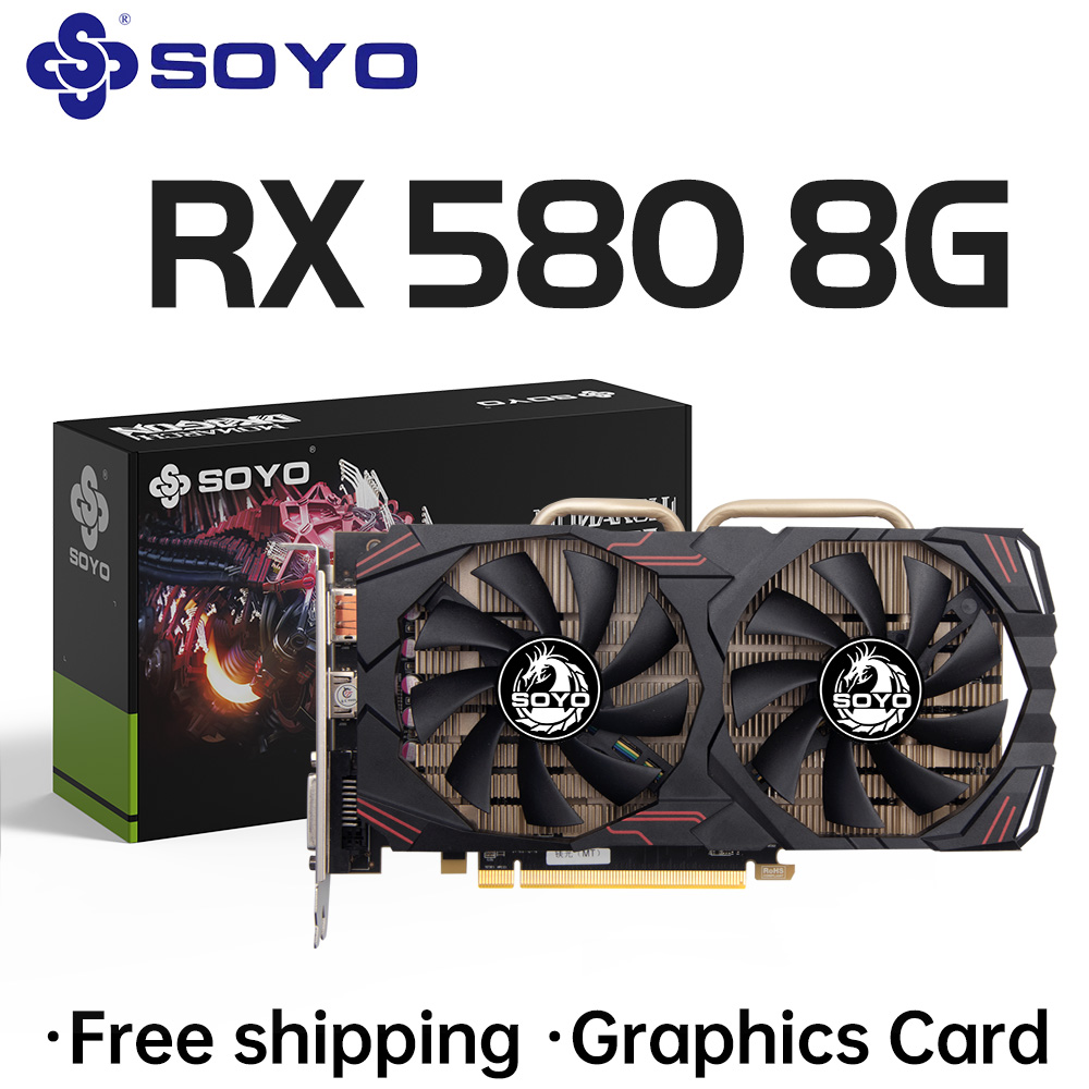 SOYO AMD Radeon RX580 8 GB Gra - Rx 580 8Gb 2048Sp Gpu incelemesi ve fiyatı