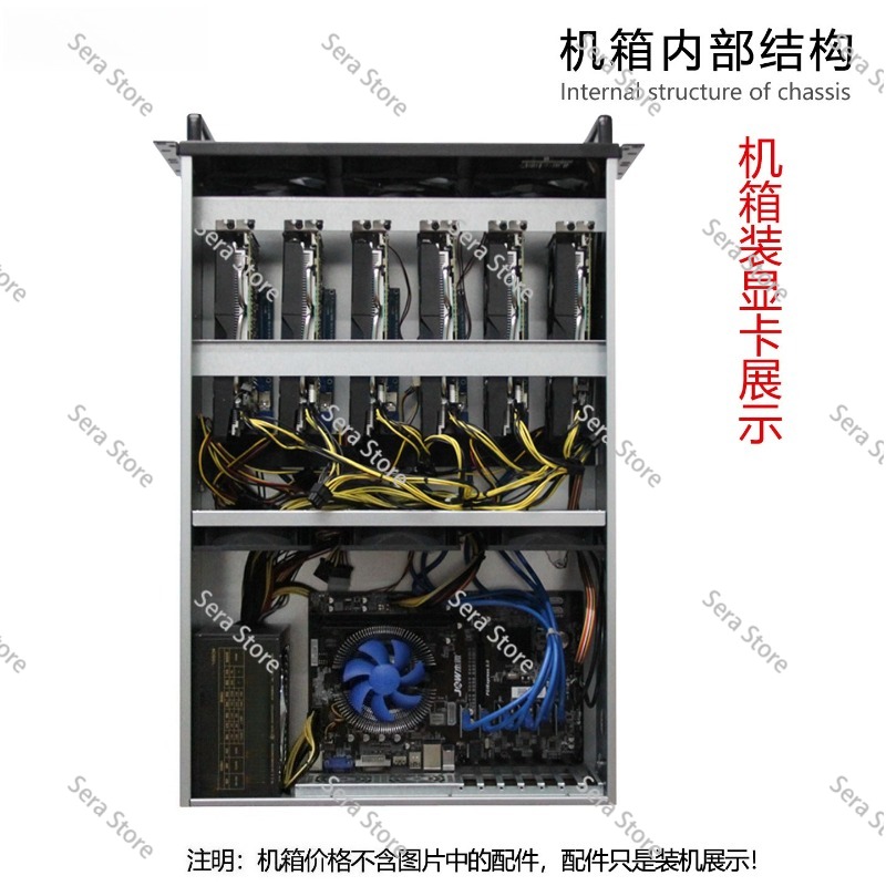 4U Çoklu Grafik Kartı Kasası 6 - 8 Gpu 4U Server Chassis incelemesi ve fiyatı